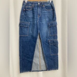 American Eagle  Blue Denim shirt/ cargo/ size 2